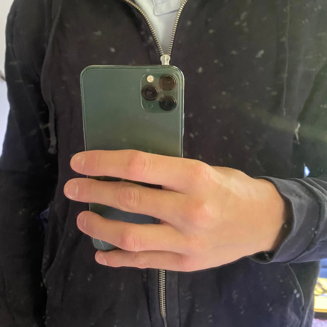 Blå zip hoodie från Filippa K