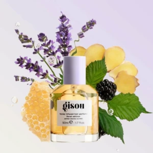 Gisou honey infused hair perfume  - Säljer min älskade parfym som inte skadar håret som andra parfymer gör, den är slutsåld överallt och limited edition så den finns inte att köpa någonstans. Sista bilden visar hur mycket som finns kvar, Kontakta mig om ni har några frågor  💝🍯