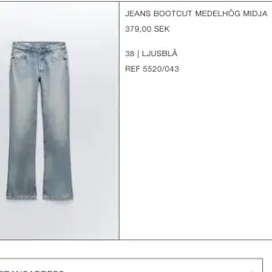 Bootcut jeans från Zara. Köpta i vintras men knappt använda! 160kr+frakt⭐️