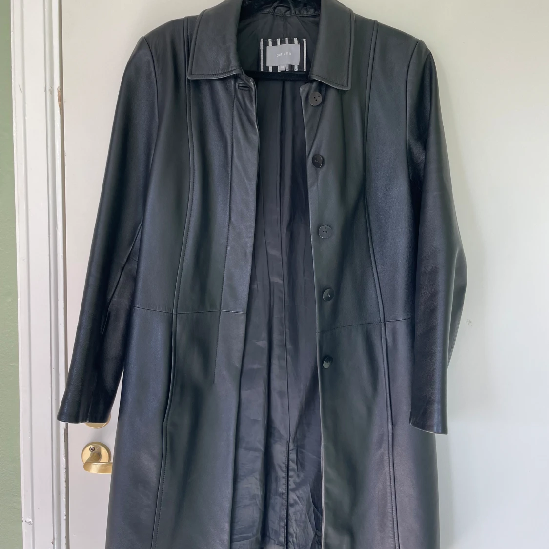 Vintage skinnkappa  - 90