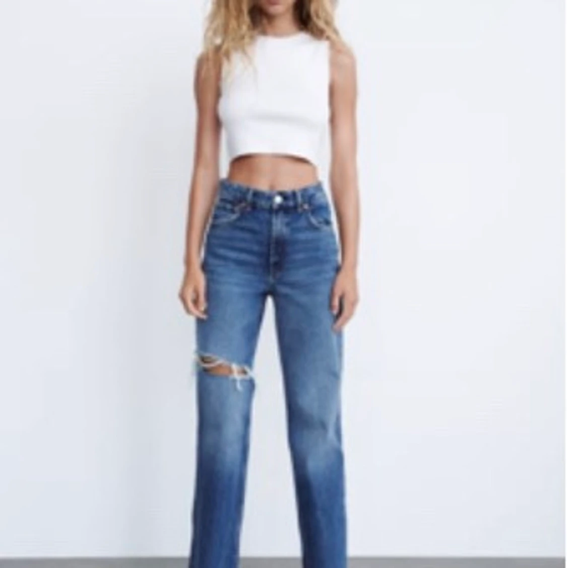 Zara straight jeans 
