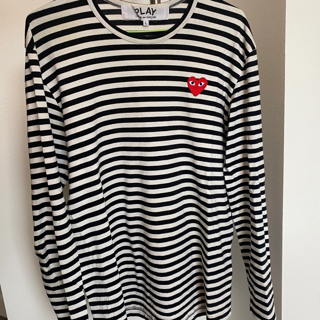 Comme Des Garçons Play striped long sleeve