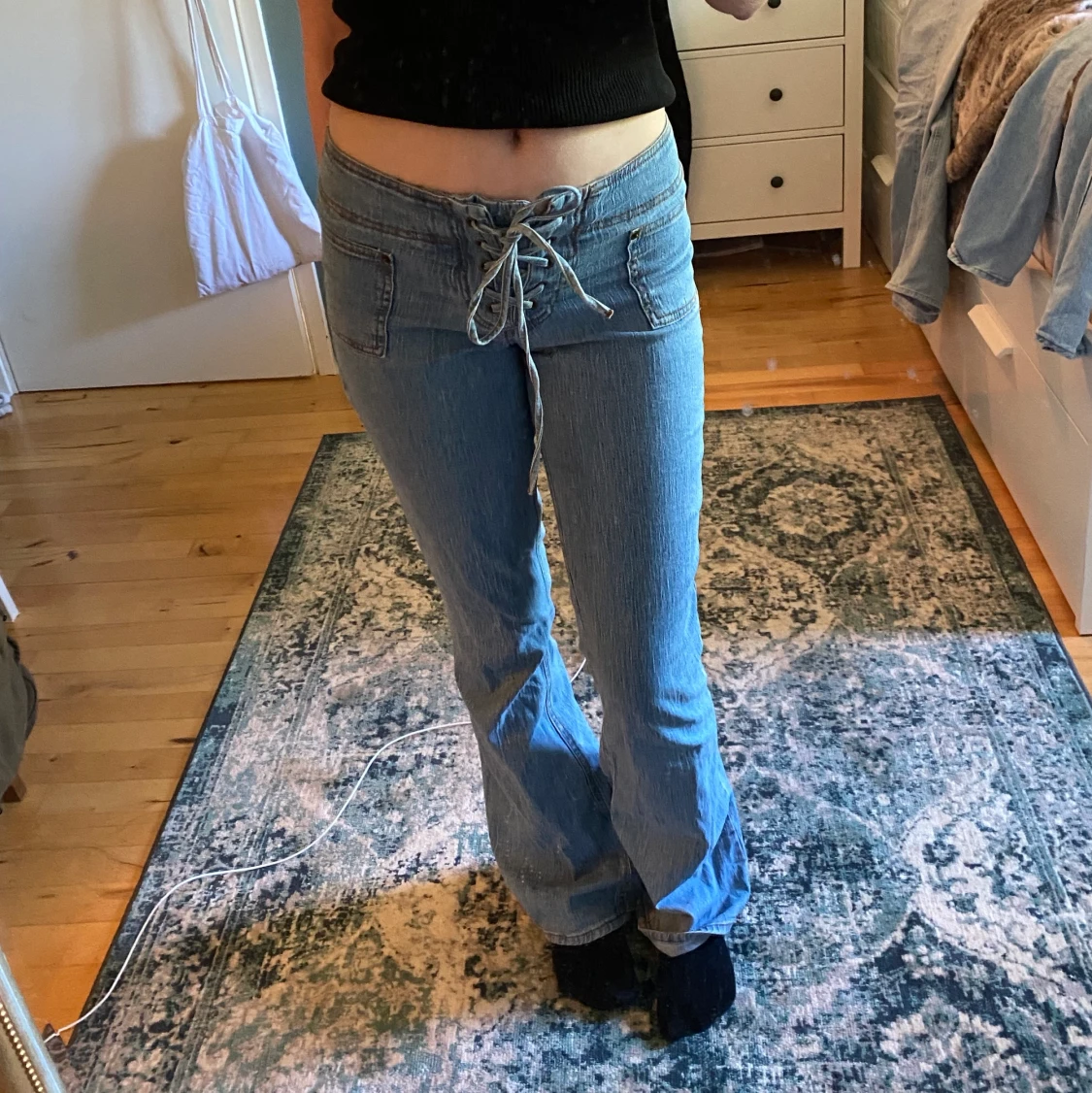 Lågmidjade jeans