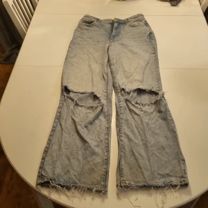 Jeans - Högmidjade Vida jeans Lightwashed