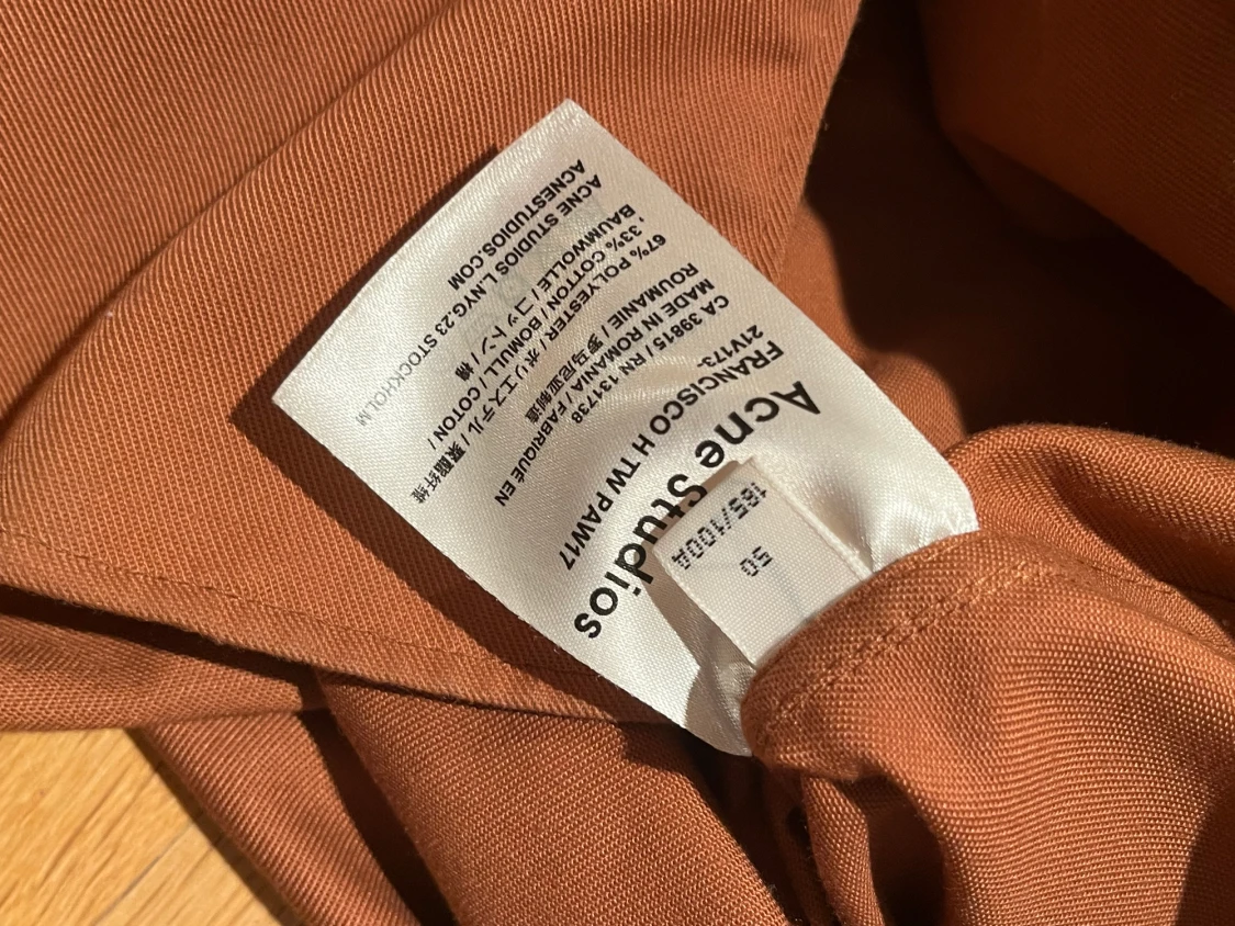 Acne Studios Long Sleeve Shirt in orange - 90