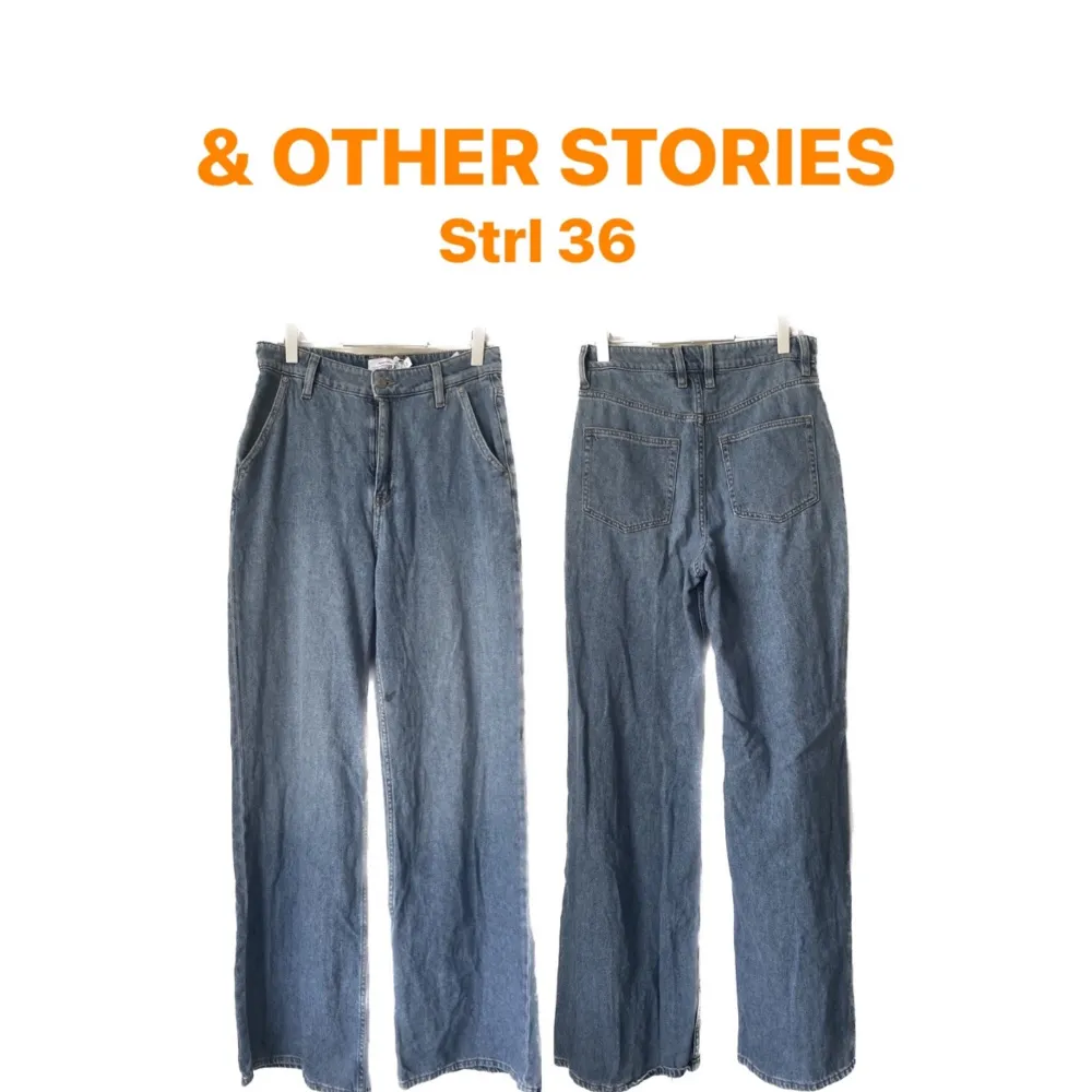 Ett par sköna slappa jeans med en härlig relativt ljus tvätt. 100% !!  . Jeans & Byxor.