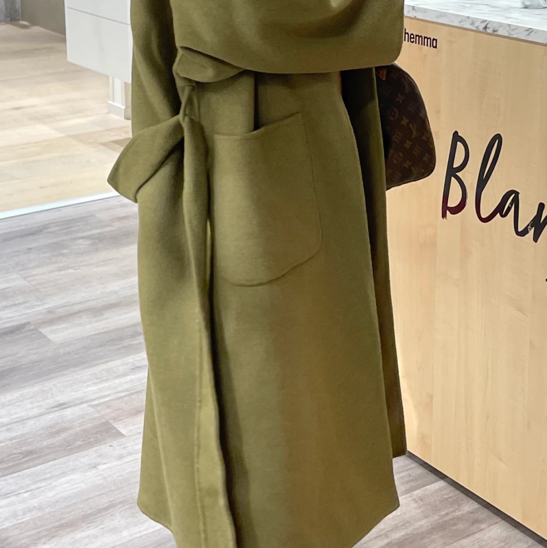 Grön kappa från mango - 90