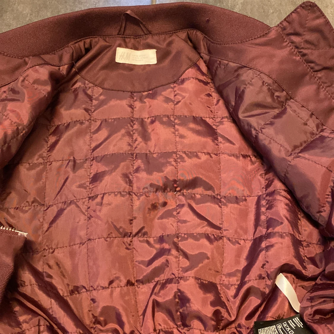 Vinröd vår/höst jacka  - 90