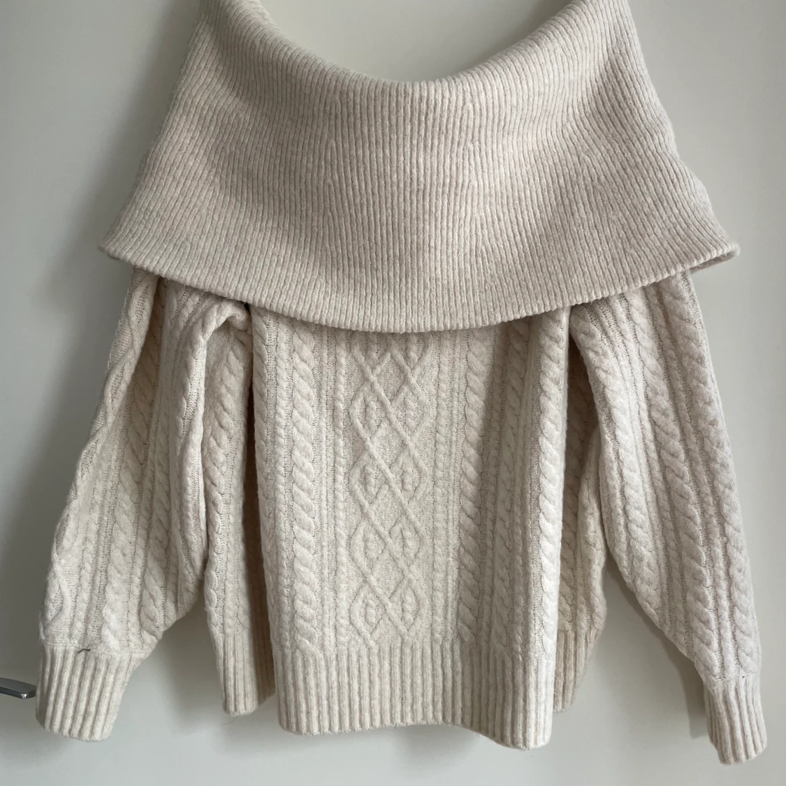 Stickad tröja H&M ullblandning