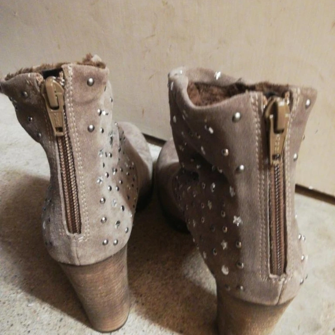 Stövletter, stövlar, mocca - 90