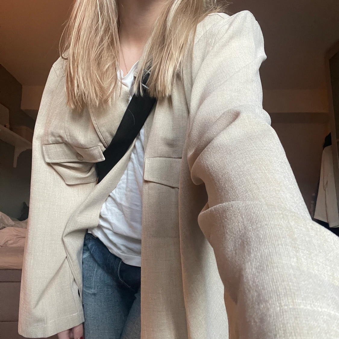 Beige jacka/blazer - 90