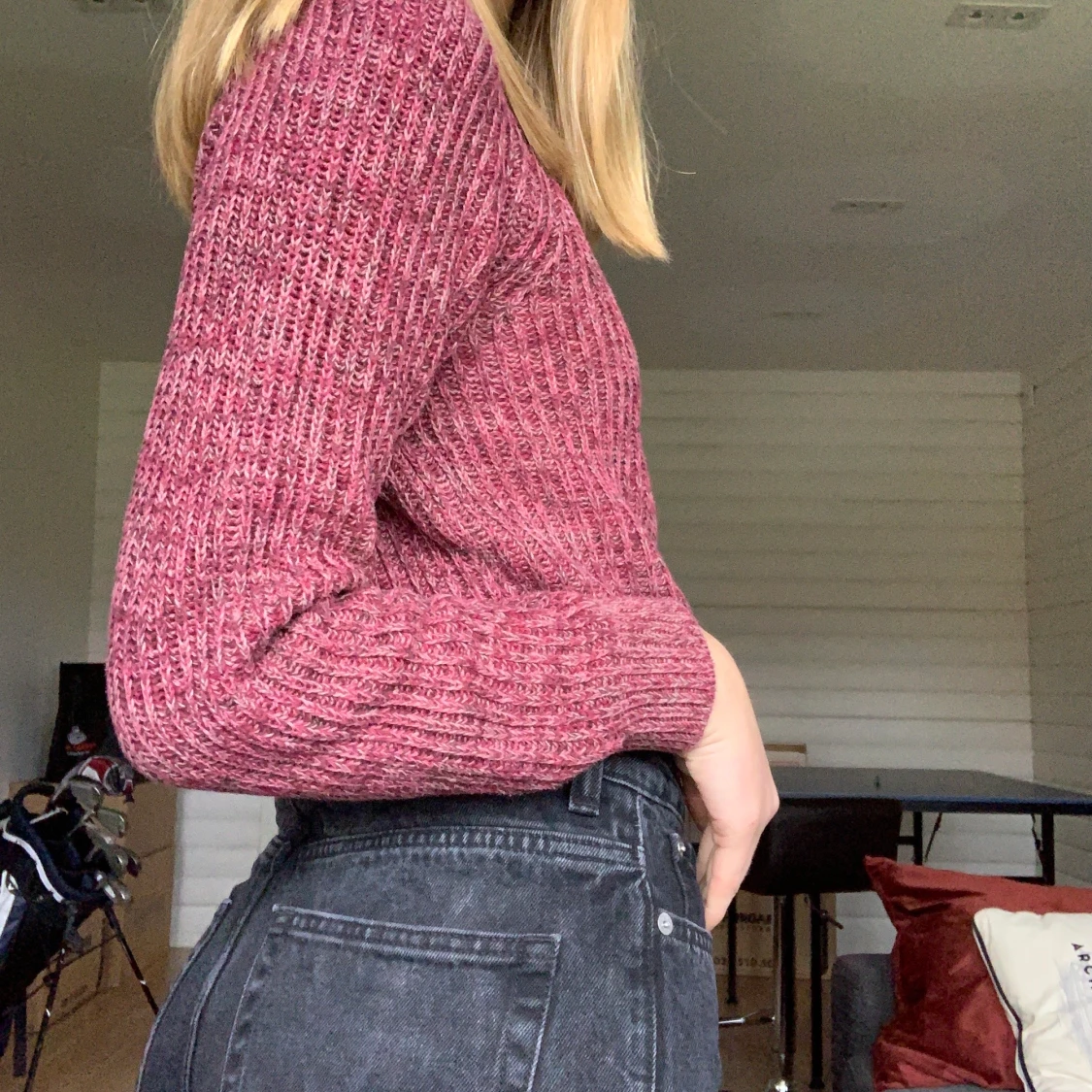 Melerad tjocktröja - 91