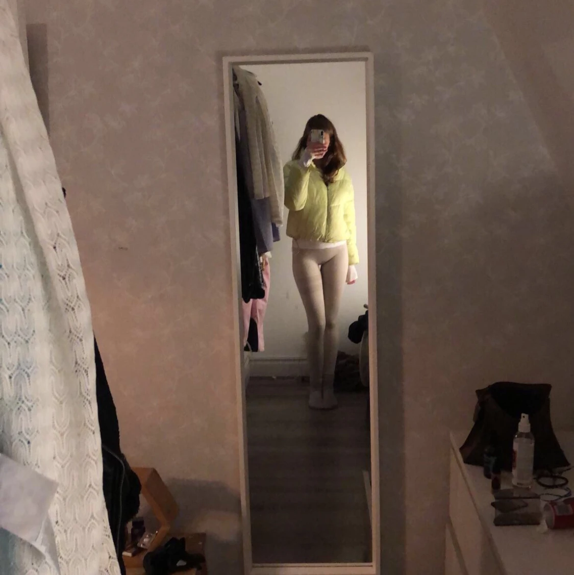 Ljus neon grön jacka - 90