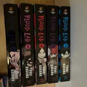 Blood lad 2-4, 6,8.  - Shipping depends on how much mangas you’ll buy so don’t rely on the price I set, each volume costs 280kr. 