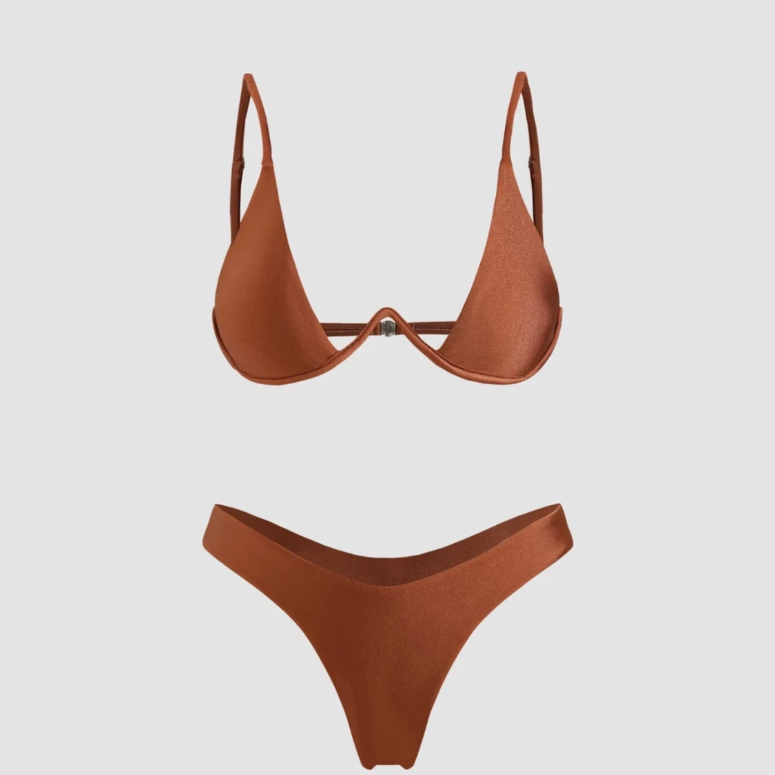 Roströd brun bikini