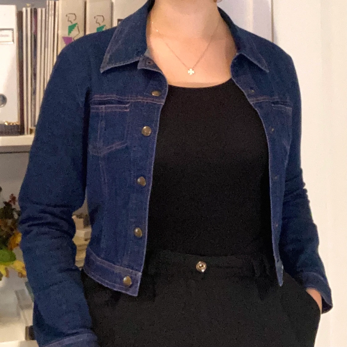 Snygg jeansjacka  - 90