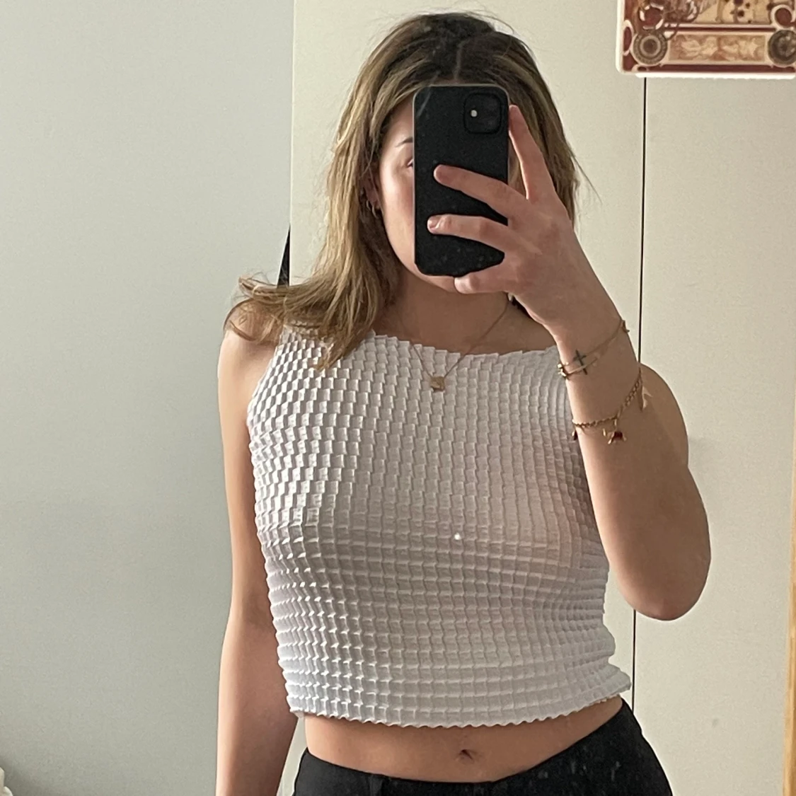 Vit vintage topp - 90