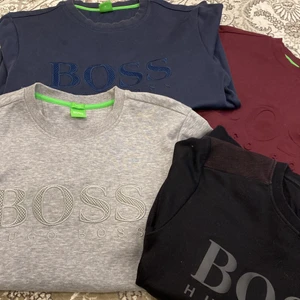 Hugo Boss tröjor storlek M - Bra skick, marinblå storlek M, svart storlek M, grå storlek M, vinröd storlek S. Säljer dessa för 300kr st. 