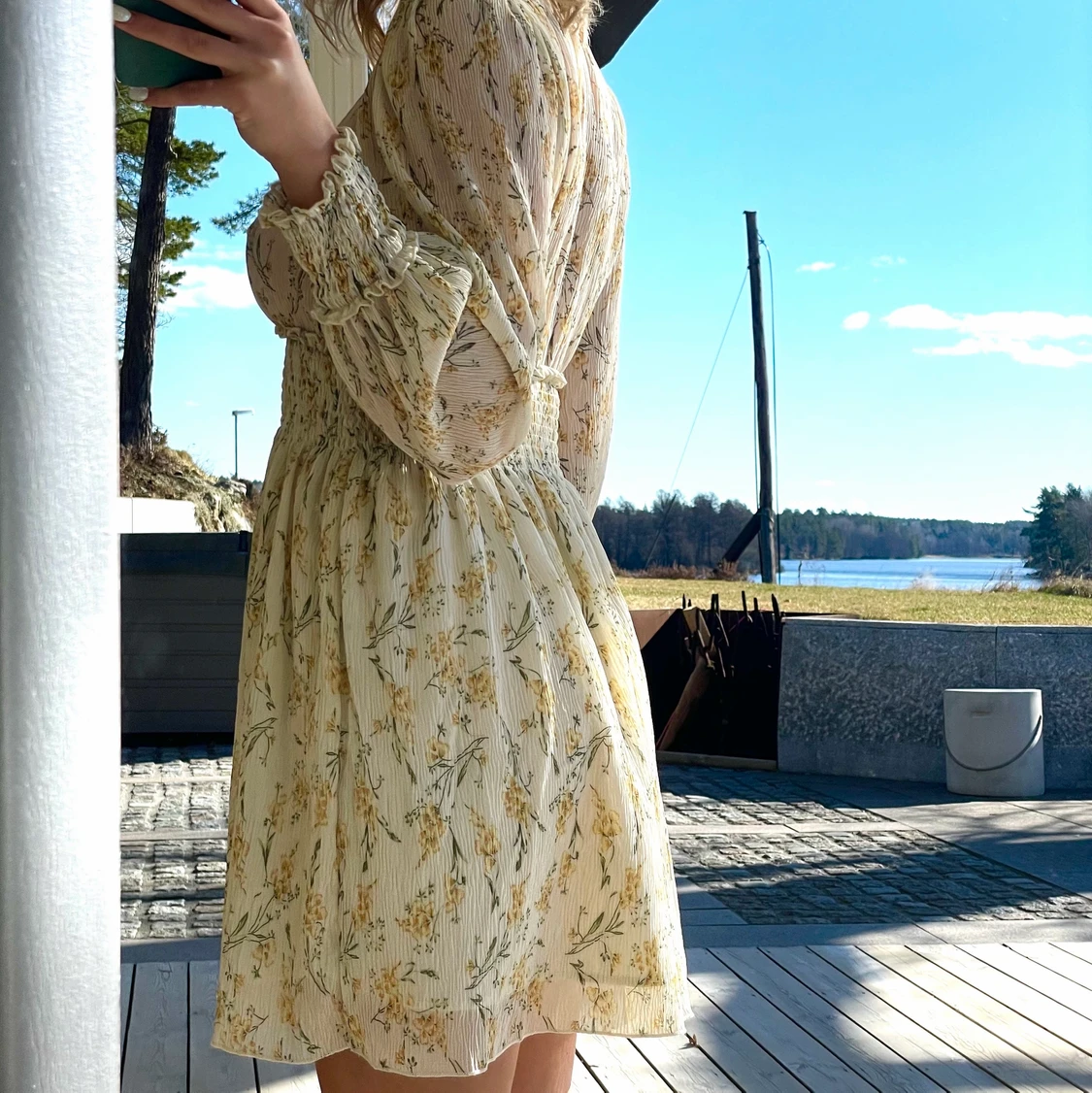 Blommig klänning  - 90