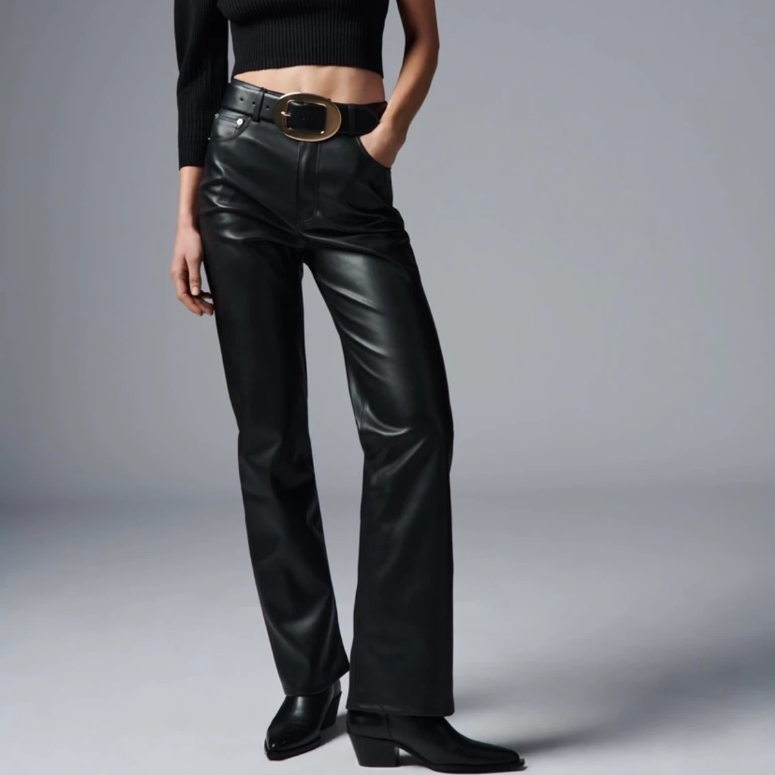 One shoulder topp från Zara svart