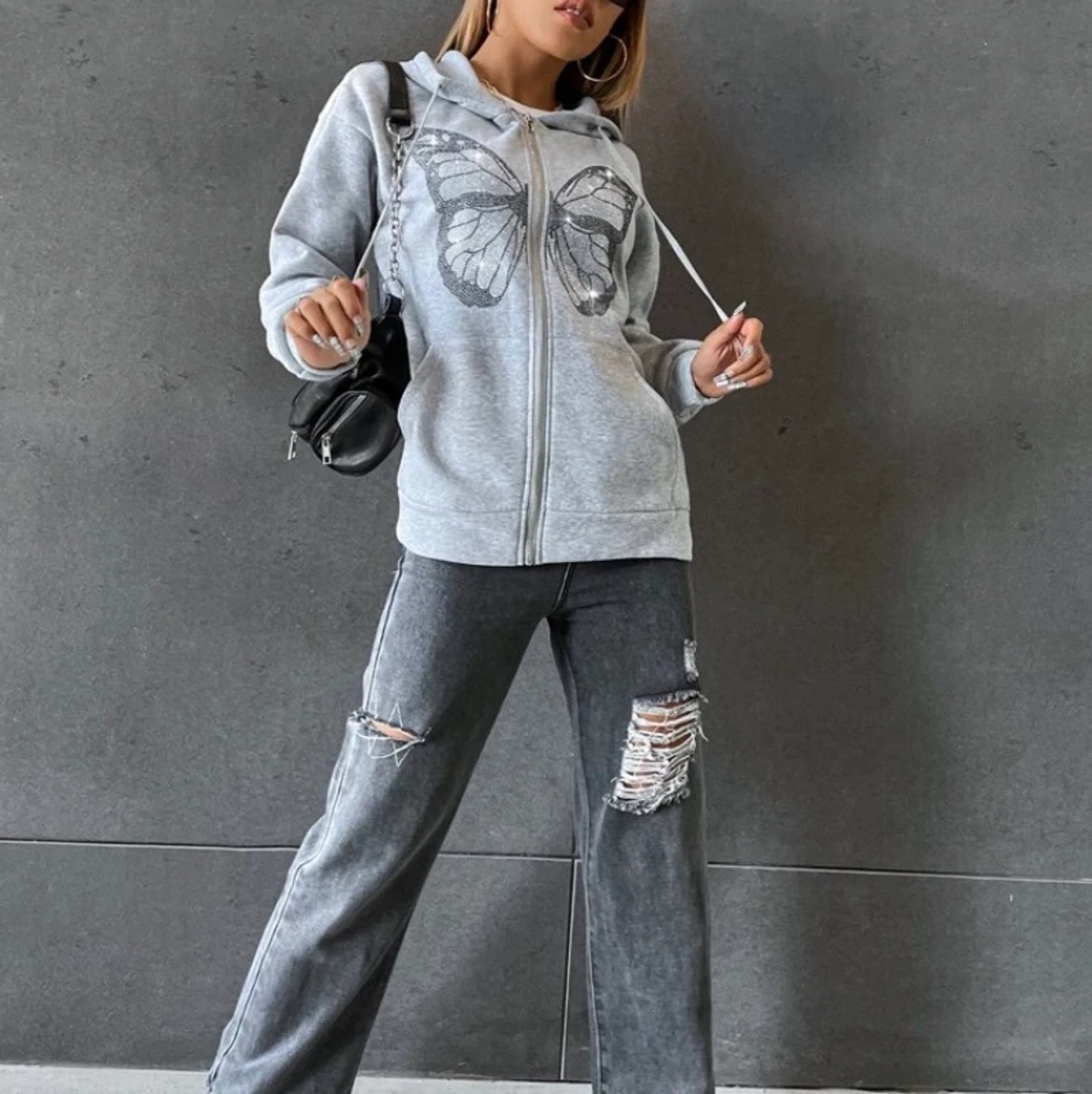 Super skön grå kofta - 2