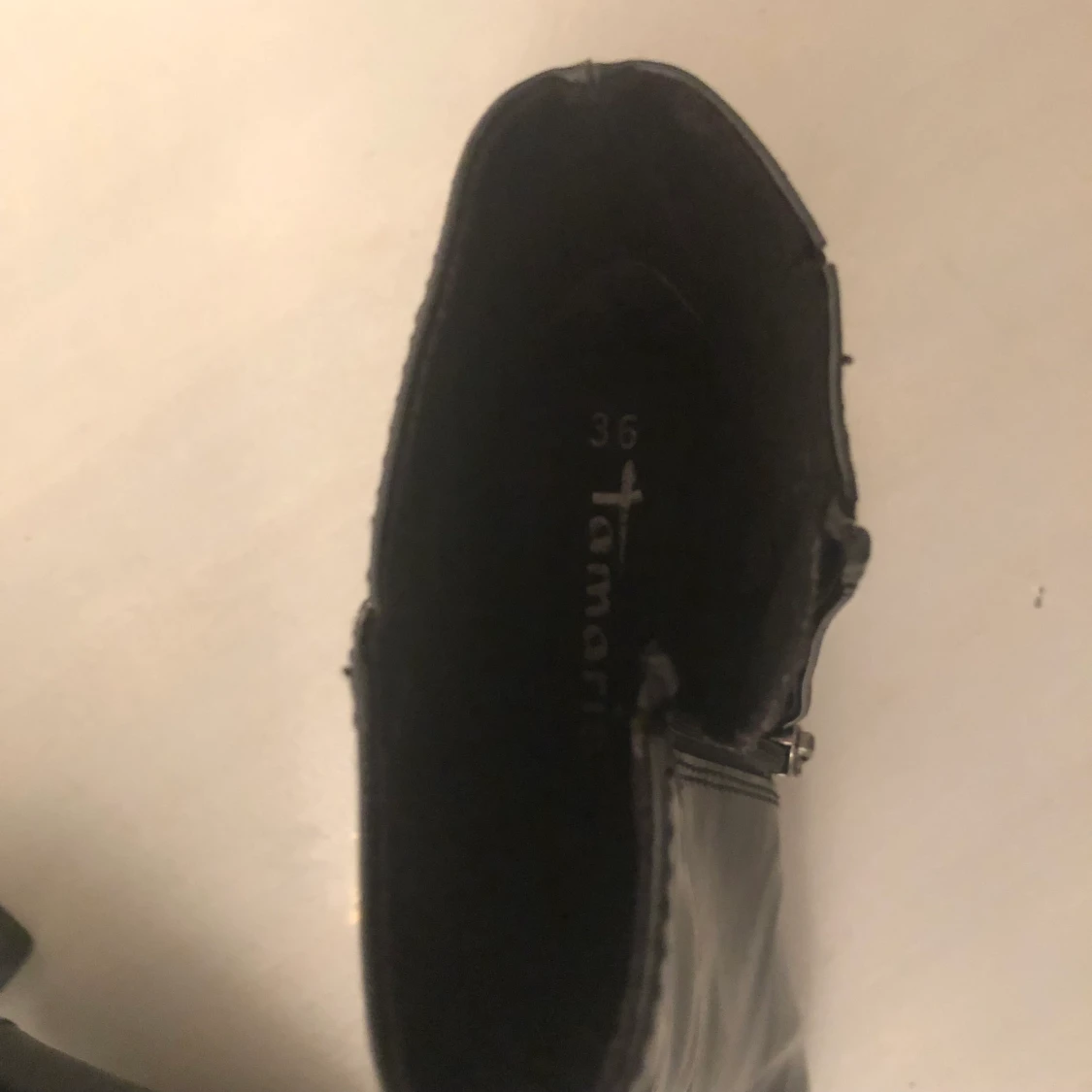 Svarta bootz/klackar med spetsig tå👢 - 91