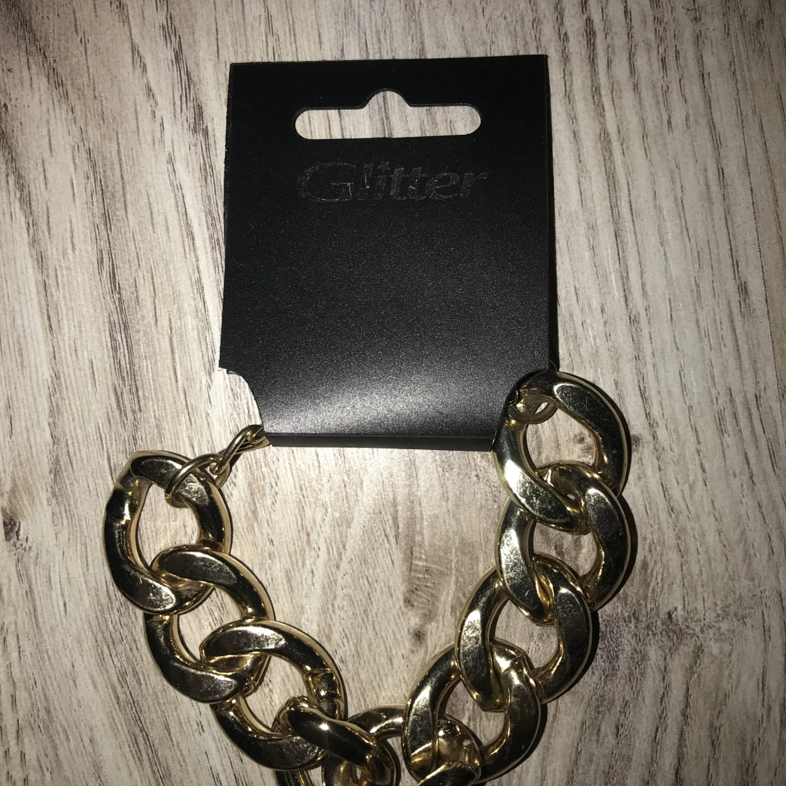 Glitter armband guldfärg