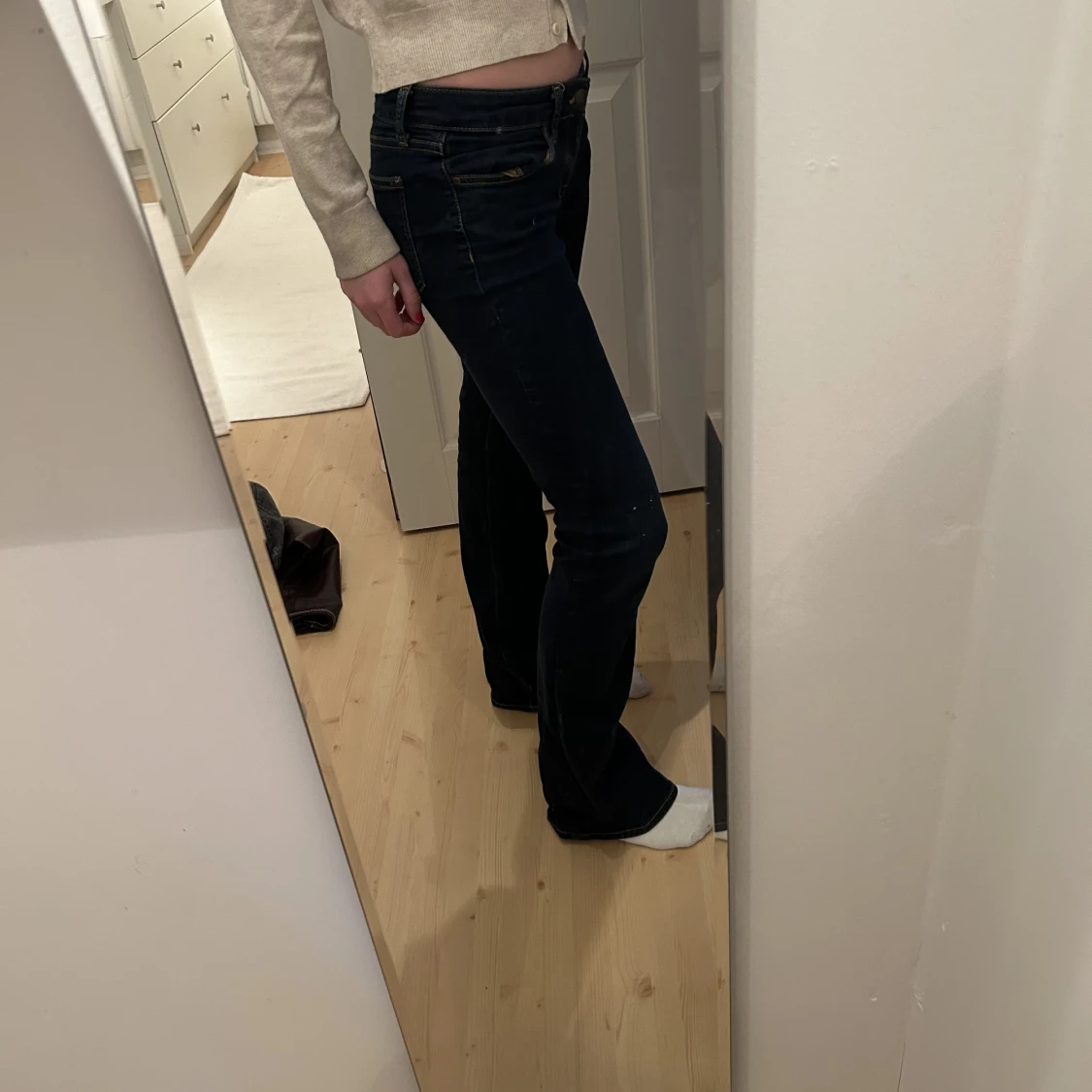 Lågmidjade bootcut jeans