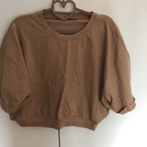 Basic lång tshirt  - Brun blong tshirt