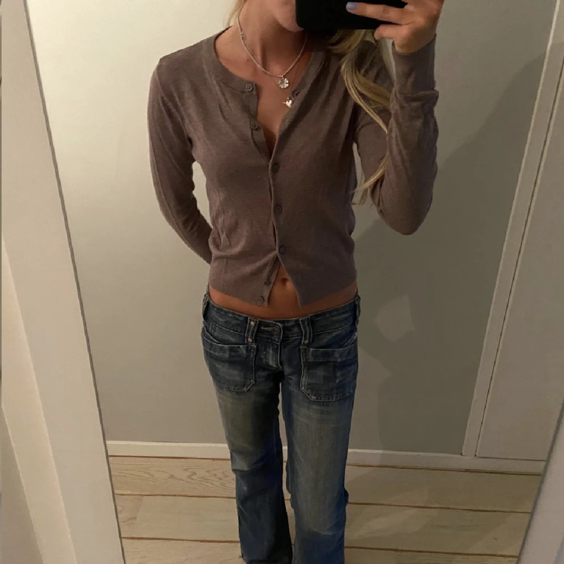 Beige/brun kofta - 90