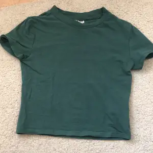 Grön T-shirt från H&m, använd men i bra skick 