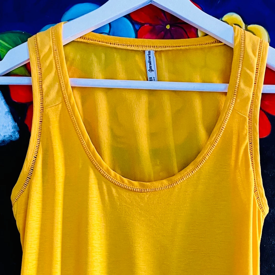 Helt ny senapsgul blus st. S - 91