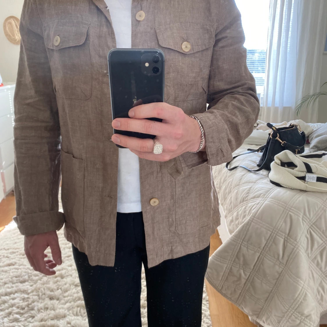 Linne safari jacka - 90