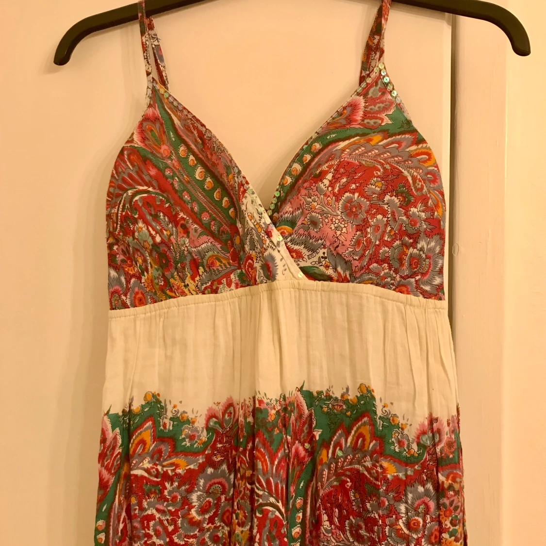 Blommog långklänning strl S  - 90