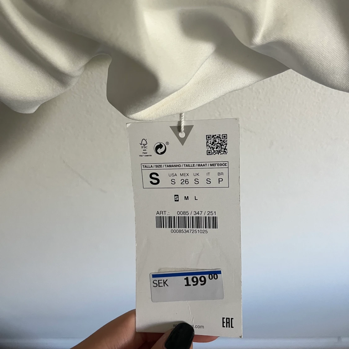 Bandeau topp med volang - 90