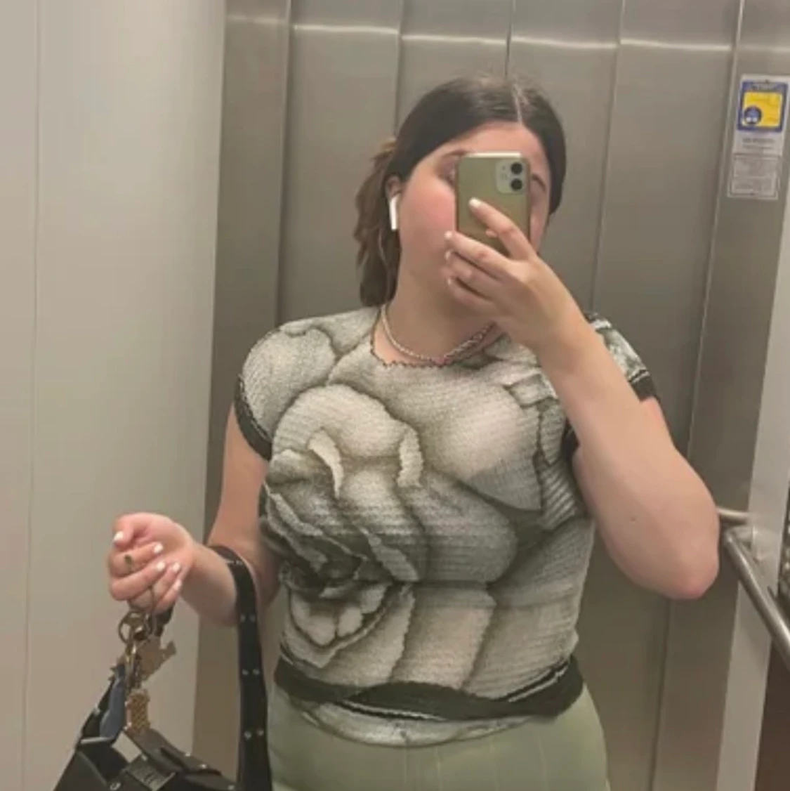 Scrunched rosé t-shirt - 90