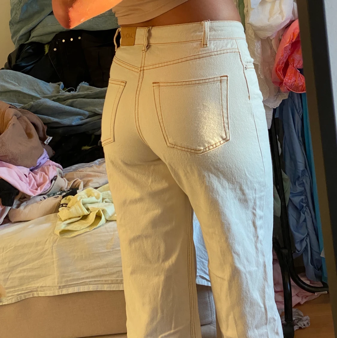 Beiga jeans från monki strl 27 - 90