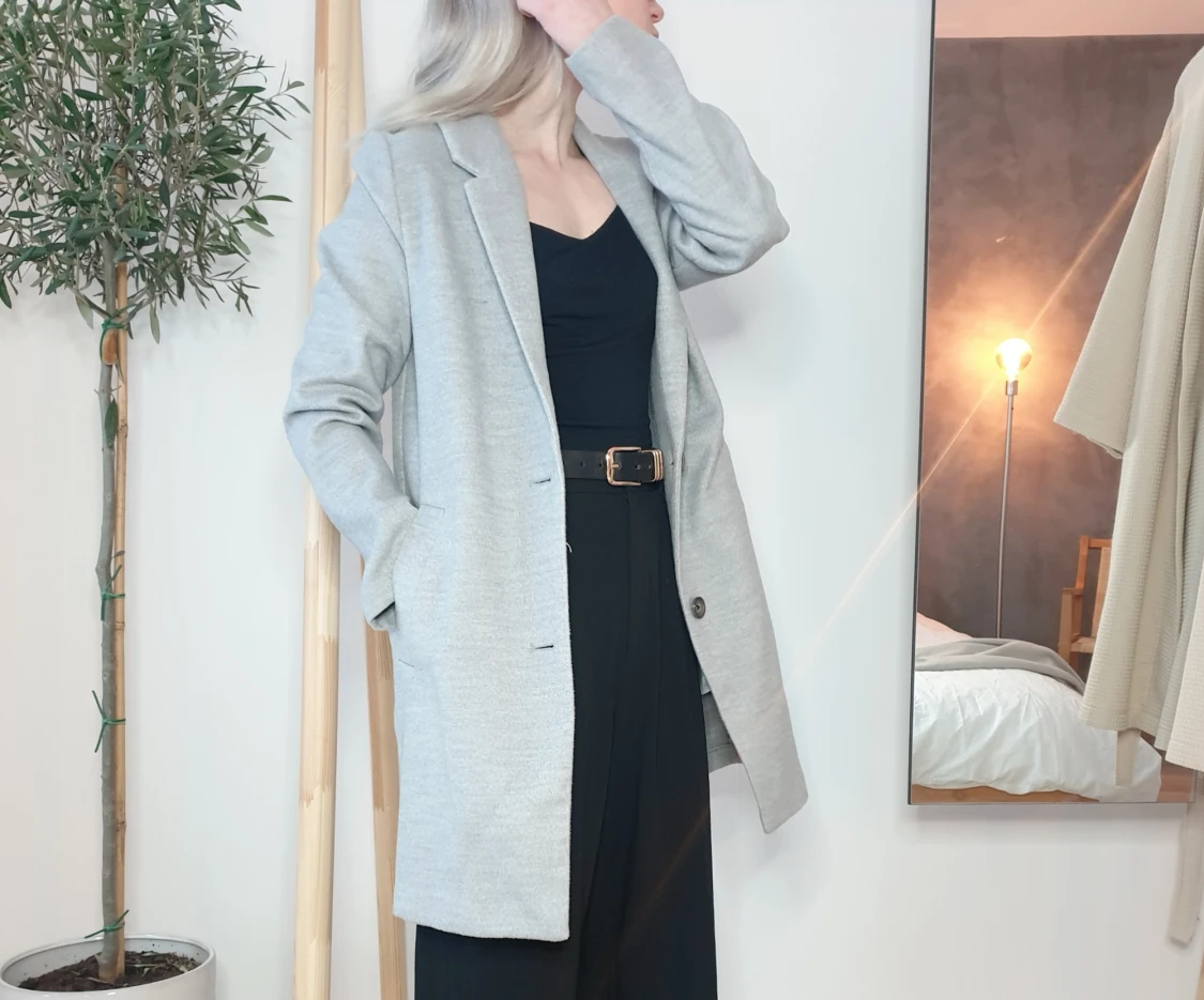 Gray Blazer Coat - 90