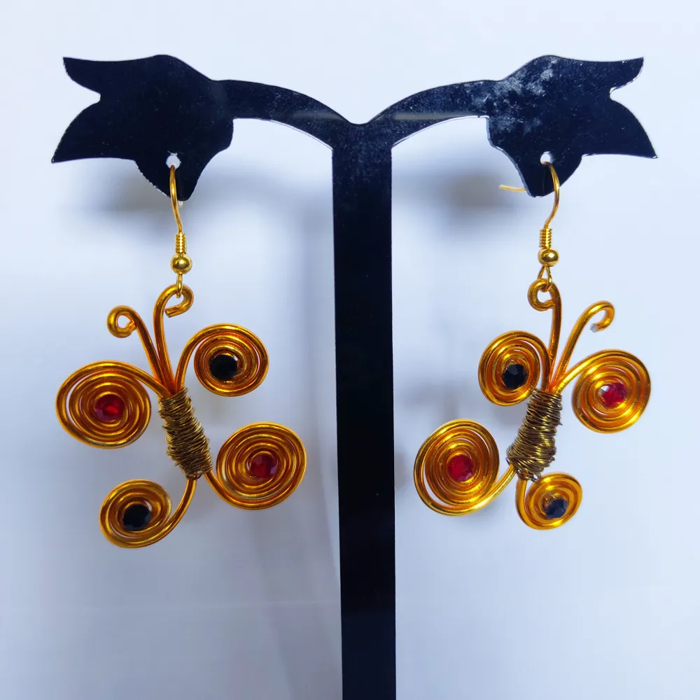 Handmade butterfly earrings . Accessoarer.