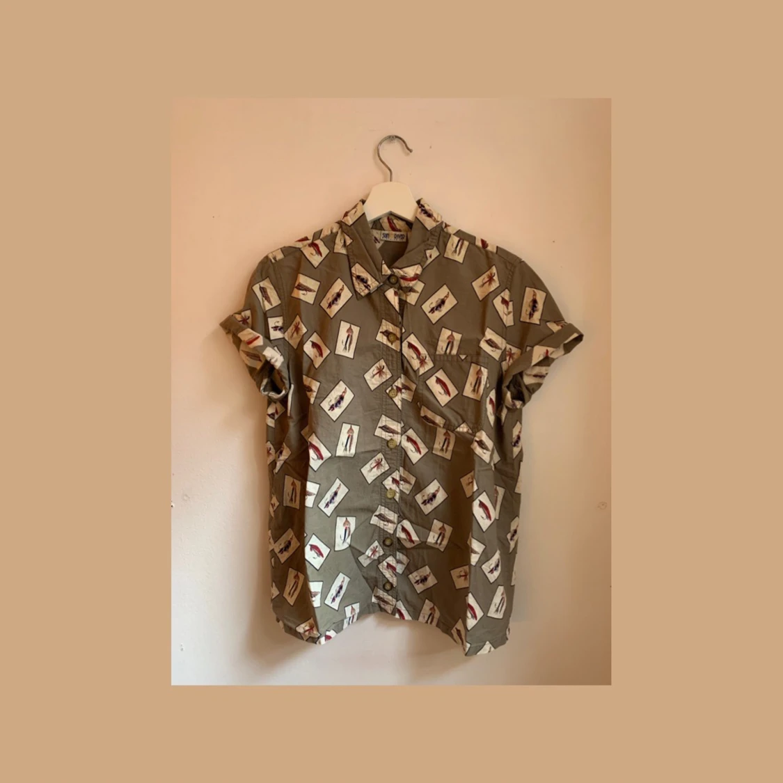 Vintage Fishing Short Sleeve Button Down - 90