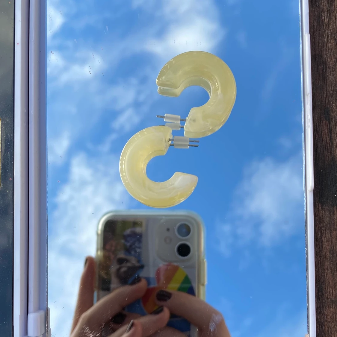 Örhängen, gul - 91