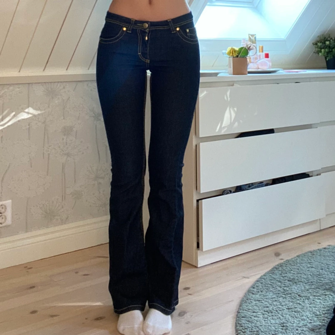 Lågmidjade jeans - 90