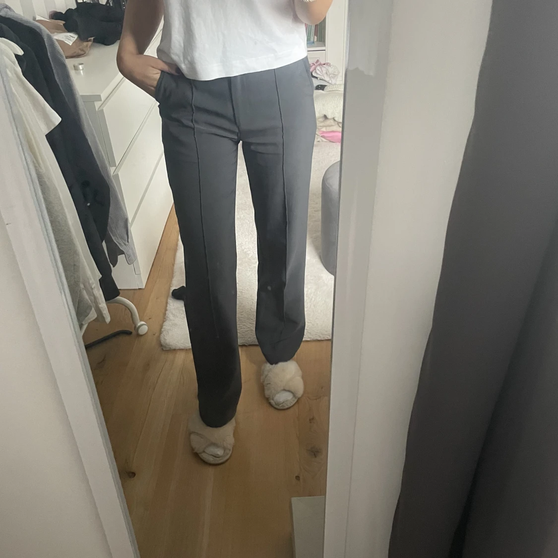 Gråa kostym byxor - 91