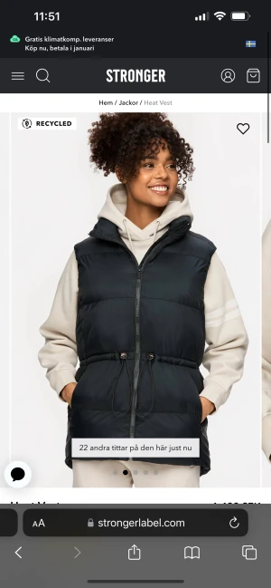 Stronger heat väst - Helt ny väst ifrån stronger.  Använd 2 gånger  Nypris 1499:- säljer för 700