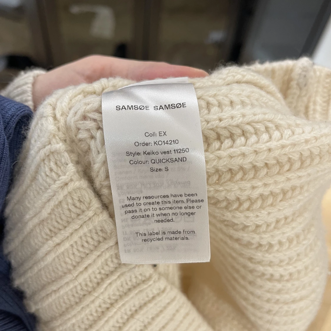 Stickad väst - 90