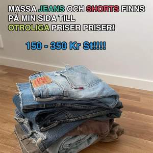 Säljer massvis med billiga jeans och shorts  till sommaren och våren!!! Jätte bra kvalitet, fräscha och snygga. Lite dålig Photoshop på några av bilderna då bilden va för stor och jag inte hade så mycket tid! Snabba affärer = bättre priser 