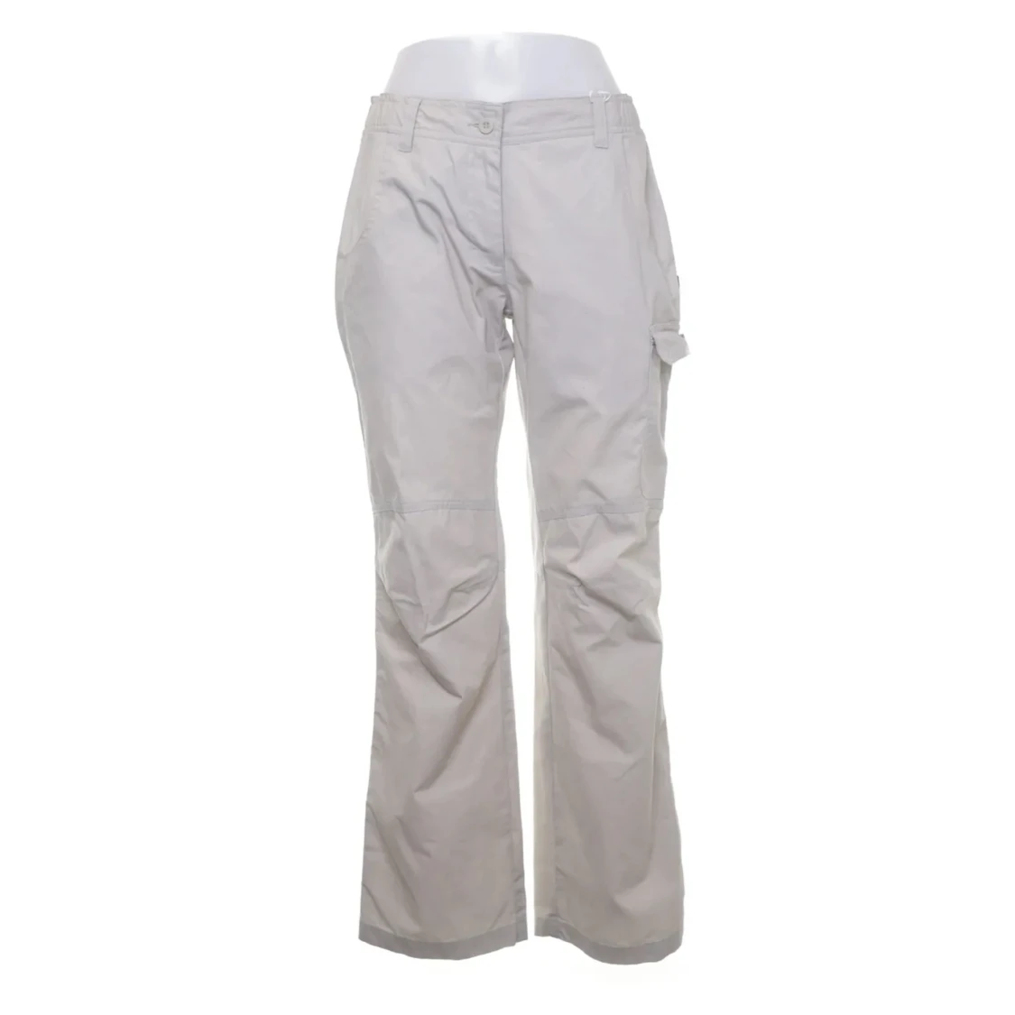 Grå/vita cargobyxor - 90