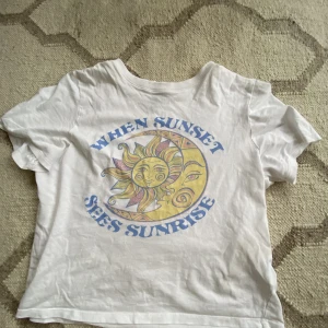 T-shirt  - Fin t-shirt från hm. Väl använd men inge hål eller slitnader, har dock en liten mörkare fläck längs med en sido sömmen som jag försökt ta närbild på (se bild 2) men den syns knappast. Annars jättefint skick!