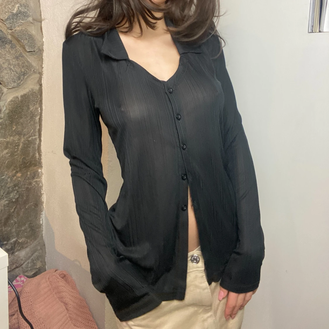 Svart Skjorta BikBok - 90