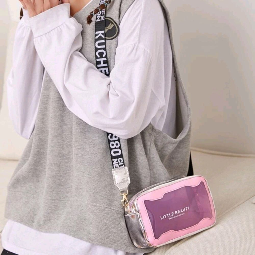 Rosa Mini Clear Letter Graphic Crossbody Bag Plick Second Hand